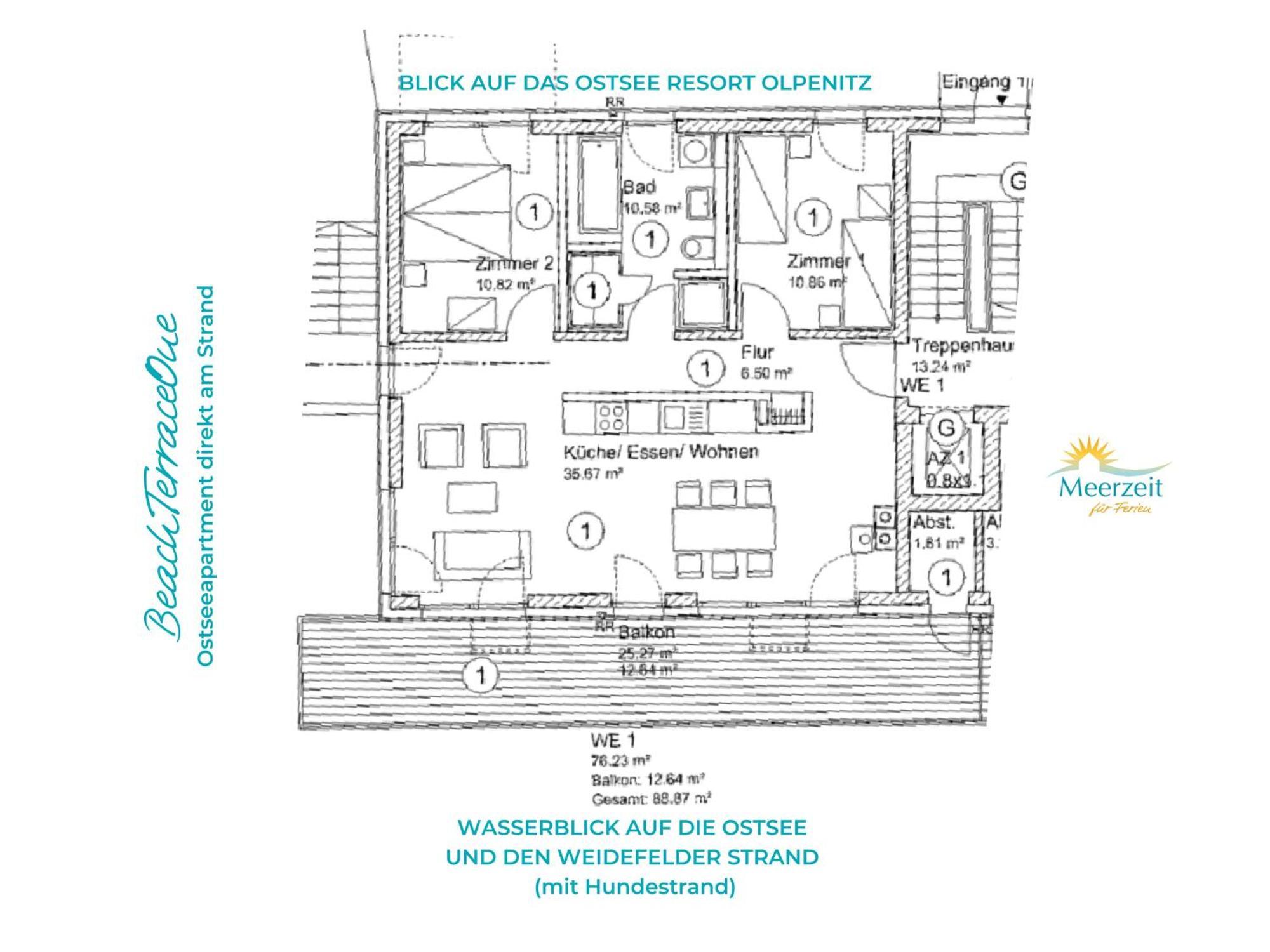 Beachterraceone - Eg, Meerblick, Terrasse, Kamin, Sauna Olpenitz Buitenkant foto